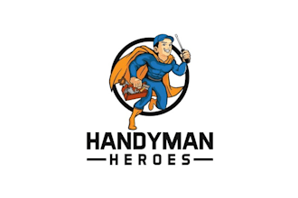 design included handyman heroes logo
