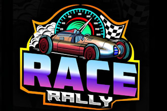 design a modern car racing, auto detailing and automotive logo
