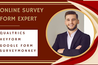 design qualtrics, surveymonkey google forms survey, heyform jotform analyze data