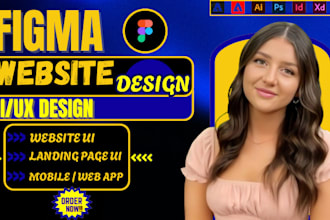 design figma landing page, UI UX website, and convert figma to webflow or framer