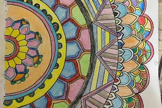 create handmade mandala art