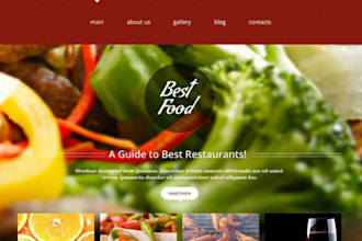 restaurant website, food cafe website, grocery store with online ordering