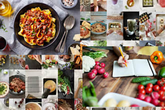 write  food recipe, cookbook,keto, vegetarian  and meal plan