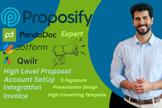 creat business proposal in proposify and pandadoc