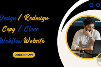 develop webflow website design webflow landing page design