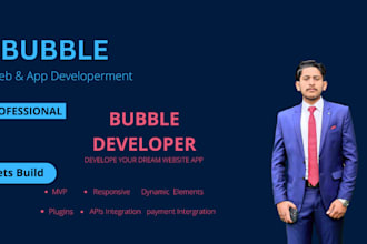 develop your dream websites or mobile apps in bubble io