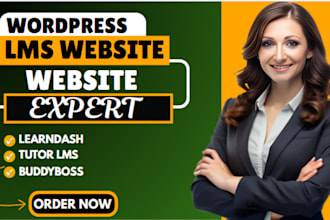 create, develop responsive wordpress lms website using learndash and tutor lms