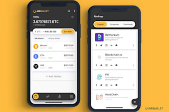 secure crypto wallet app, crypto portfolio tracker, trading bot, nft