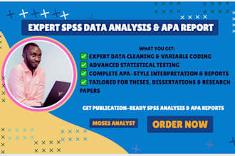 do spss data analysis with apa report writing