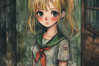 draw anime illustration, original character, fan art, pfp