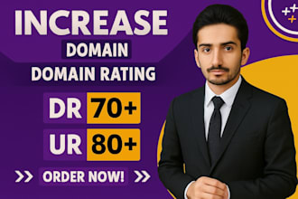 increase ahrefs domain rating dr 70 using high authority SEO backlinks