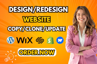 clone copy fix duplicate any wix wordpress shopify webflow website design update