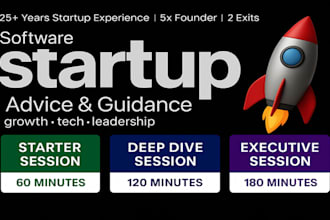 be your software startup expert