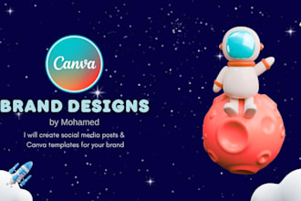 create social media posts, canva templates for your business