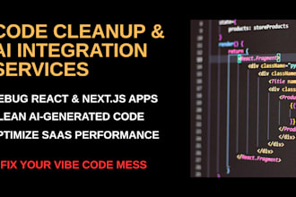 fix your vibe coded project, debug errors and optimize performance