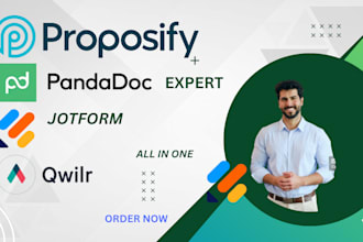 creat proposals, contracts in pandadoc proposify and jotform