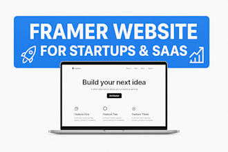design a modern framer website for saas, coaches, and creators