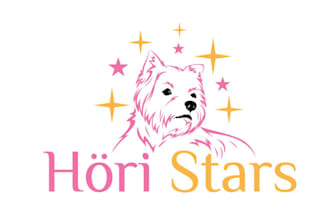 creative a modern cute dog logo design