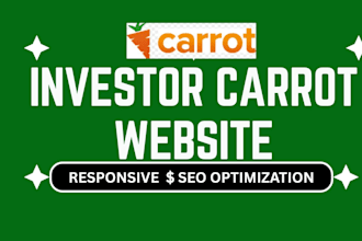 design stunning investor carrot website real estate landing page website