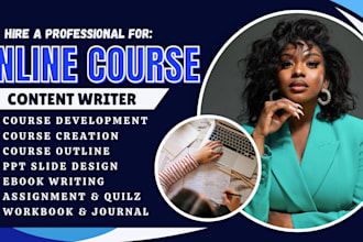 create online course content, lesson plans, and ebook for your digital product