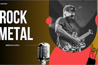 pitch your rock metal music promotion to 900 active playlist curators