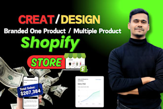 build shopify dropshipping store, shopify website, shopify store design