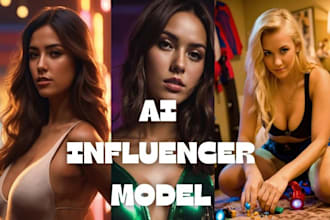 create realistic ai model, nsfw animation, ai girl, ai influencer model, fanvue