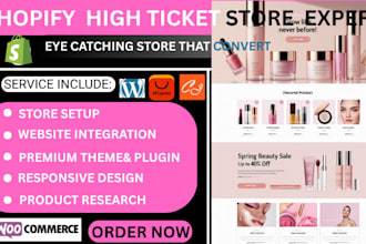 build and launch a high ticket dropshipping shopify store system
