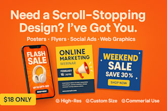design a clean static graphic for your brand or business