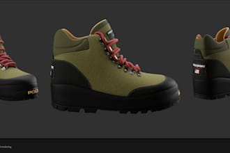 do a 3d model sneaker in high quality for you
