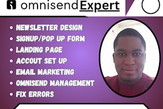 setup email automation, omnisend newsletter design omnisend landing page