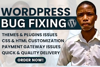 fix wodpress issues, fix wordpress website, wordpress bugs fix, woocommerce fix