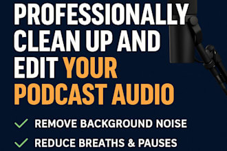 professionally clean up and edit your podcast audio