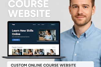 build lms educational website online course website education, elearning website