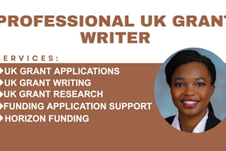 write UK grant proposals, funding applications, charity and ngo bids
