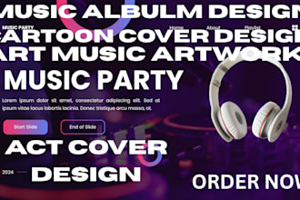 do graphics design cd cover design dark ambient cartoon cover art music artwork