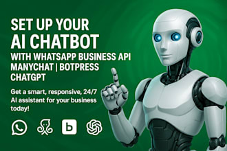 whatsapp business API setup whatsapp ai chatbot with manychat botpress chatgpt