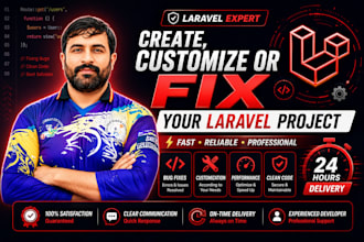 develop, customize, or fix your laravel website