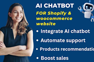 build a smart ai chatbot for shopify or woocommerce with chatgpt or dialogflow