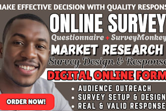 recruit 500 respondents to fill your online form, polls and online survey form