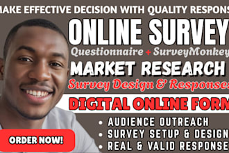recruit 500 respondents to fill your online form, polls and online survey form