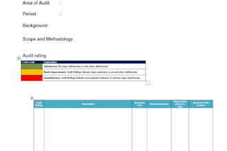prepare internal audit checklists, sops and audit reports for your business