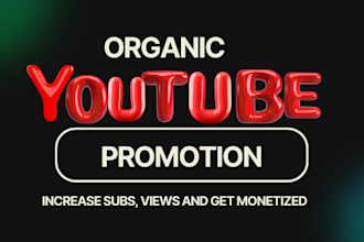 do organic USA UK canada youtube promotion to grow your video views monetization