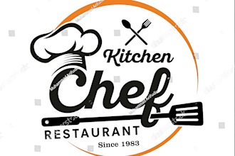 do restaurant,chef,food,cafe,bakery logo in 12 hours