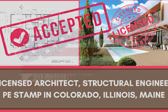 licensed architect, structural engineer pe stamp in alaska, california, montana