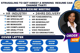 write HR resume, HR director, HR manager executive, chief talent officer, cv