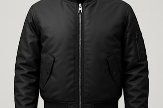 create high quality 2d render and 3d model of jacket, bag, shoes, and more