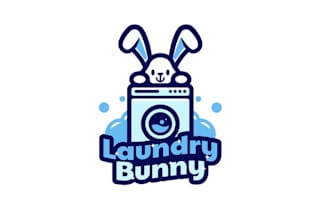 design pick up delivery laundry service logo