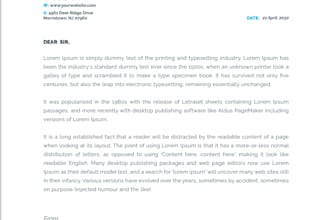 design a custom professional letterhead for your business