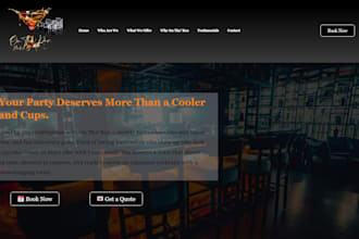music festival website, night club website, bar website, hiphop, dj website